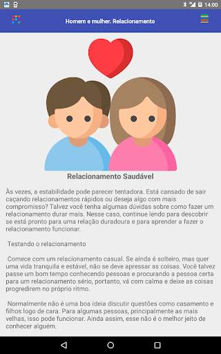 Homem e mulher. Relacionamento screenshot 15
