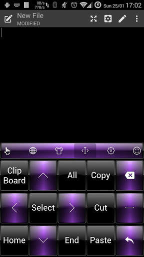 Keyboard Theme Dusk Black Purple स्क्रीनशॉट 6