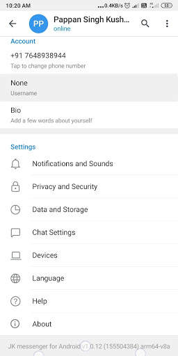 Jk light messenger screenshot 4
