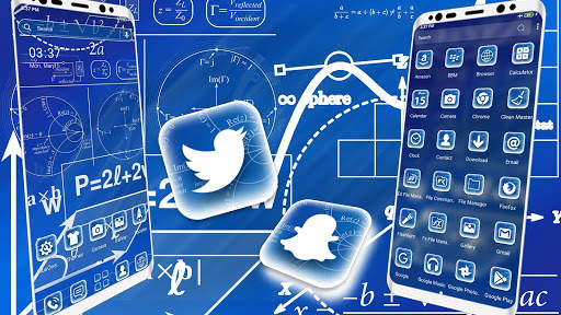 Math Geometry Launcher Theme screenshot 1