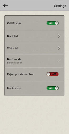 Call Blocker Calls Blacklist screenshot 1