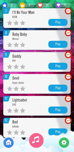 Kpop Piano Tiles Offline - Free Korean Music Songs screenshot 7