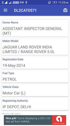 RTO Vehicle Registration Details - Vahan Info screenshot 2