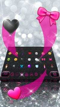 Glitter Black Bow Theme screenshot 3