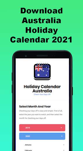 Australia Holiday Calendar 2021 - Calendar Free скриншот 4