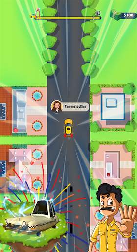 Smart Cabby - 2D Car Driving game screenshot 1