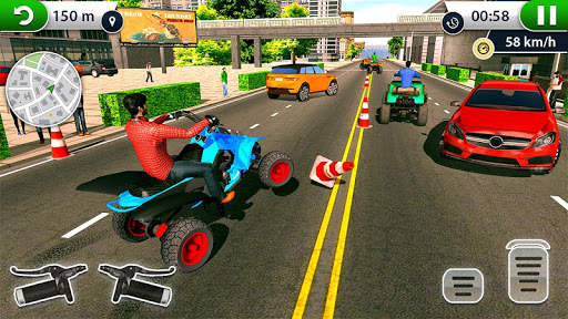 ATV City Traffic Racing Games 2019 screenshot 5