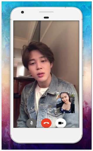 Jimin BTS Calling - Fake Video Call and Wallpaper 4 تصوير الشاشة