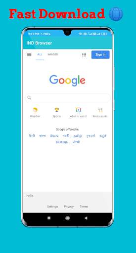 Hindi Browser for Indian app screenshot 1