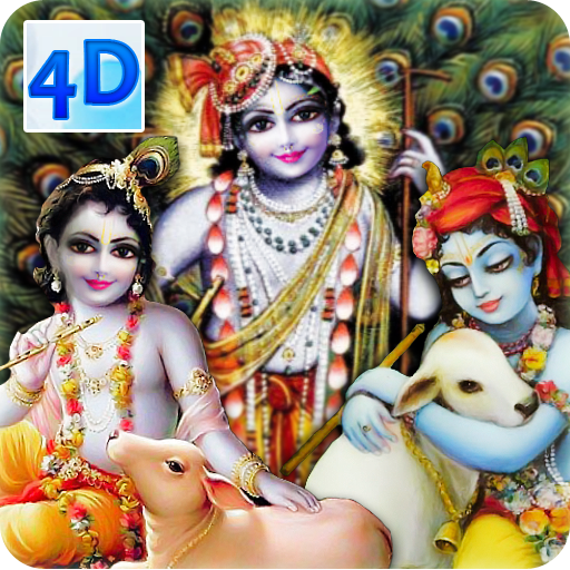 4D Krishna &amp; Cows Live Wallpaper icon