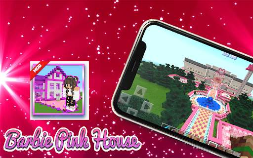 Mod barbie Pink House Minecraft 2021 screenshot 4