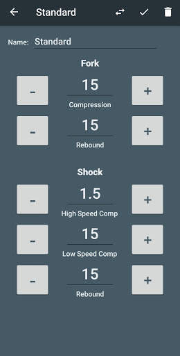 MX & Enduro Suspension Manager 4 تصوير الشاشة