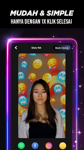 Story WA - Editor Foto Jadi Video Musik screenshot 2