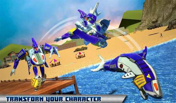 Robot Sea Shark Simulator screenshot 9