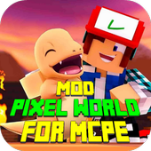 Mod Pixel World for MCPE icon