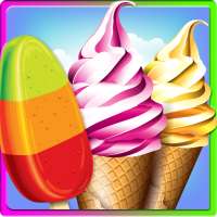 Rainbow Ice Cream Shop Cone logo
