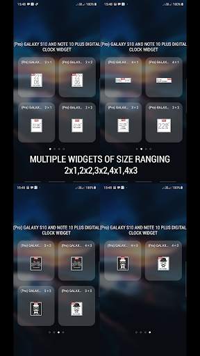 AMOLED Digital Clock Widget | S9/S10/S10 /Note10 screenshot 5