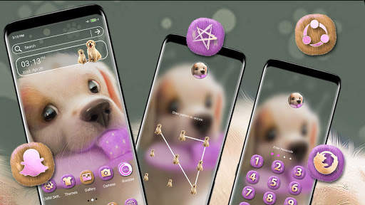 Cute Puppy Launcher Theme screenshot 3