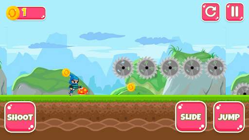 Boy Shark Shooter and Run screenshot 2