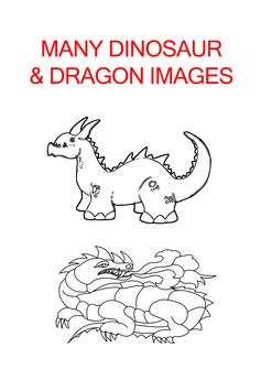 Dragon& Dinosaur Coloring Book screenshot 2