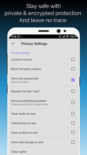 Proxy Browser - Adblock Secured Private Tor Proxy screenshot 3