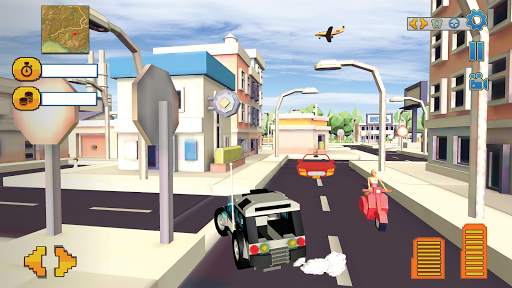 Monster Smashy Cars-Blocky City Driving Adventures screenshot 2