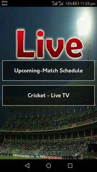 Pak India Cricket Live TV HD screenshot 1
