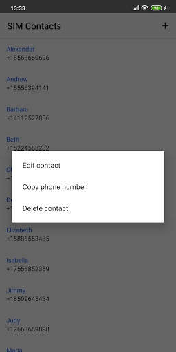 SIM Contacts скриншот 2