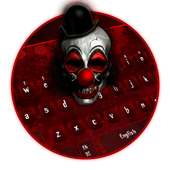 Red Horror Blood Clown Keyboard Theme