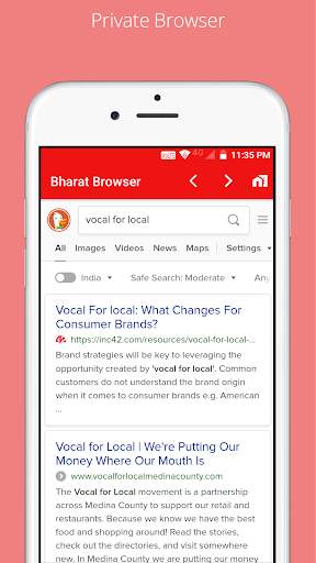 Indian Browser - Fastest & Private browser screenshot 1