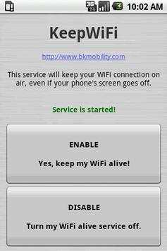 KeepWiFi screenshot 2
