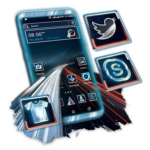 Highway Speed Launcher Theme 1.3.1
