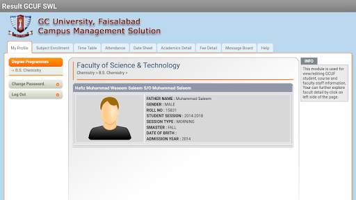 GCUF Portal App (Layyah Campus) скриншот 1