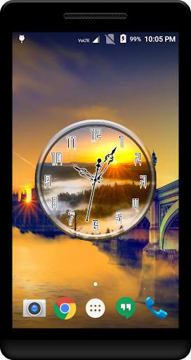 Sunrise Clock Live Wallpaper screenshot 1