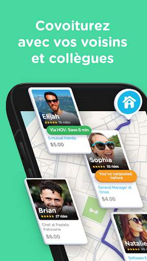 Waze Carpool - Covoiturez matin et soir screenshot 1