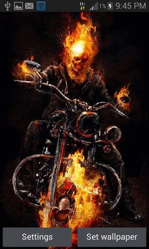 Blue Fire Bike LWP screenshot 1