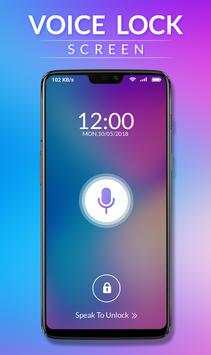 Voice Phone Lock Screen : UnLock Speak AppLock 1 تصوير الشاشة