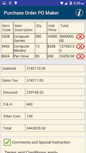 Invoice & Purchase Order Maker screenshot 6