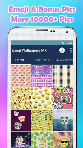 Emoji Wallpapers MX 1 تصوير الشاشة