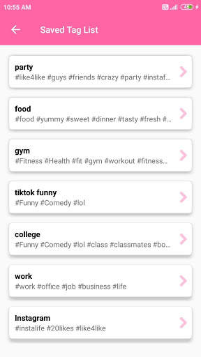Hashtags for Likes, Followers 2021 screenshot 4