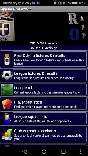 App for Real Oviedo 1 تصوير الشاشة
