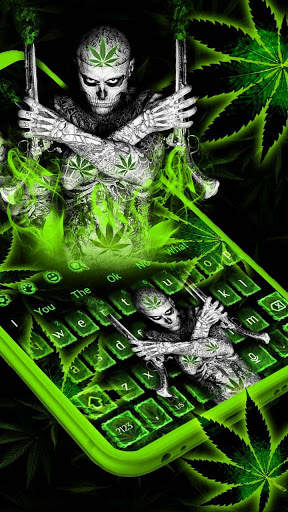 Gunman Weed Rasta Cool Keyboard स्क्रीनशॉट 2