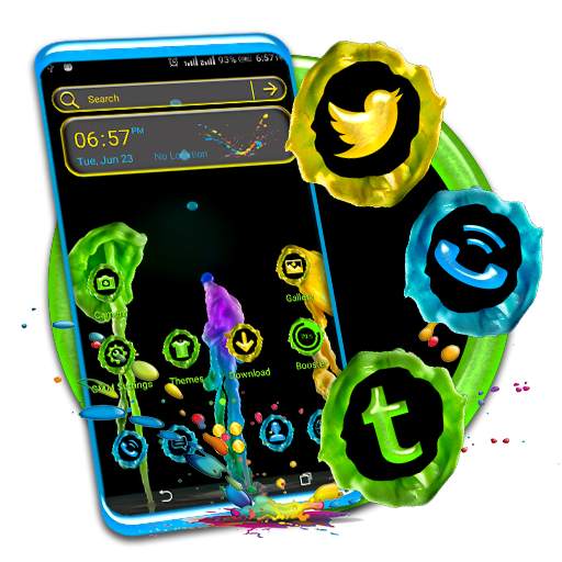 Colorful Melted Wax Theme Launcher 1.1