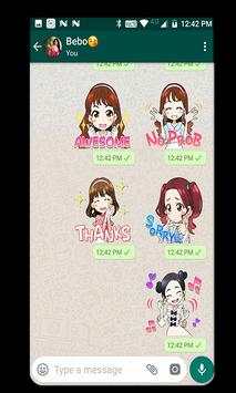 WAStickerApps Korean Idol Stickers 5 تصوير الشاشة