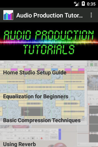 Audio Production Tutorials screenshot 1