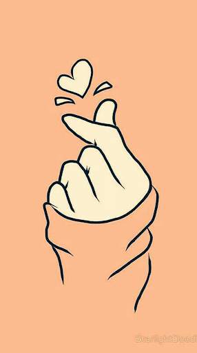 Girly Finger Heart Wallpaper screenshot 3