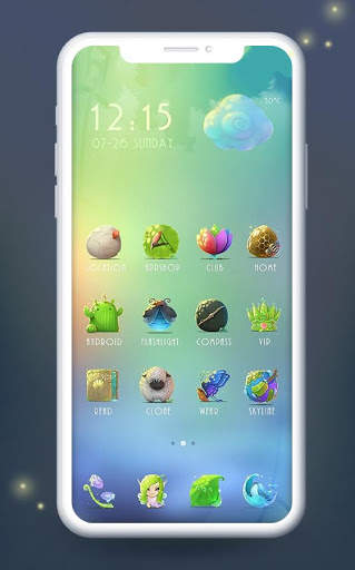 Beautiful Blue Parrot Theme P20 Pro screenshot 4