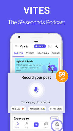 Vaarta - Hindi podcasts Tamil Telugu stories shows screenshot 1