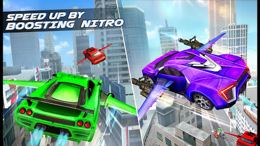 Flying Robot Car Transform: Robot Games screenshot 2
