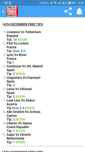 Free 10  Odds Daily Surebets screenshot 2